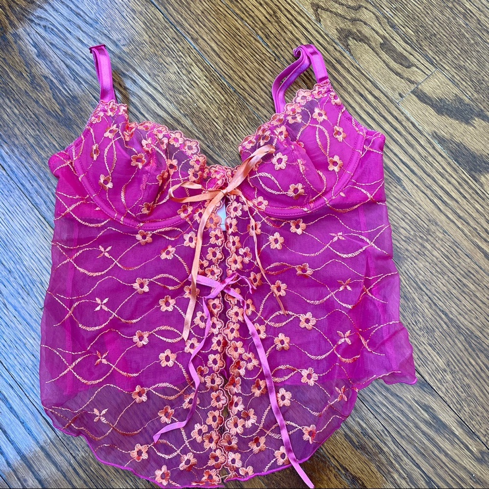 Y2K bustier corset top